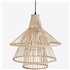 Bamboo Ceiling Lamp Natural Black