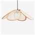 Rattan Ceiling Lamp with Linen