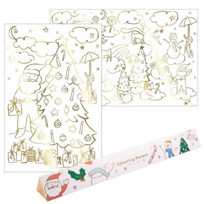 Le Showroom Christmas Coloring Poster