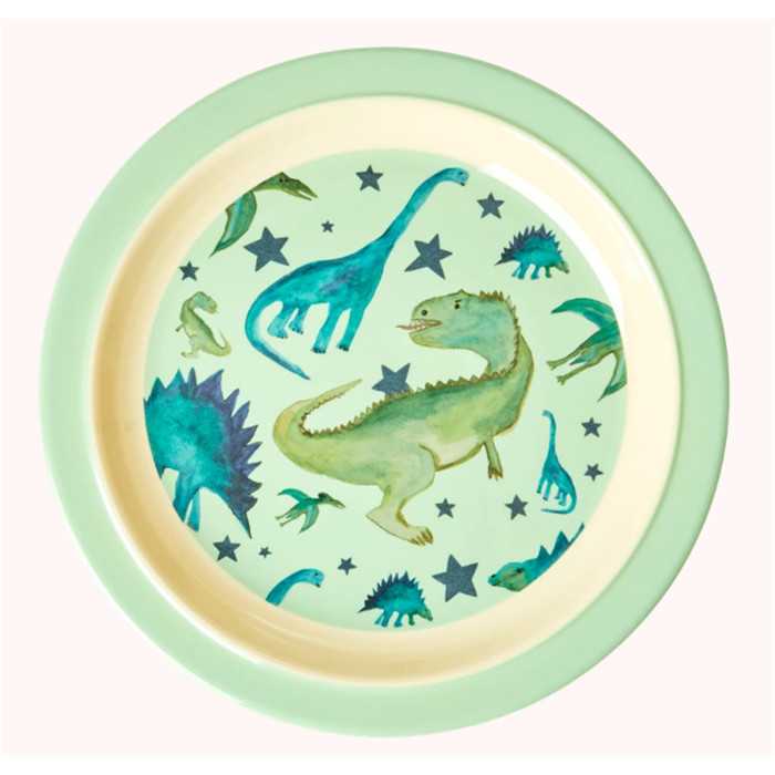 Melamine Kids Lunch Plate-Dino