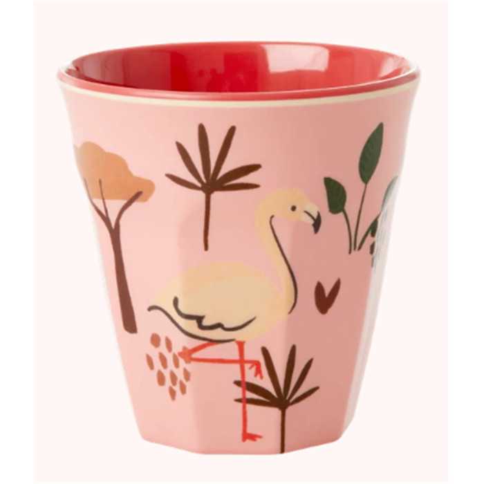 Melamine Kids-Small Cup-Pink Jungle Animals
