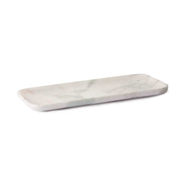 White green punk marble tray