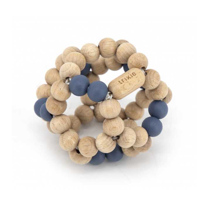 Wooden Beads Ball Blue